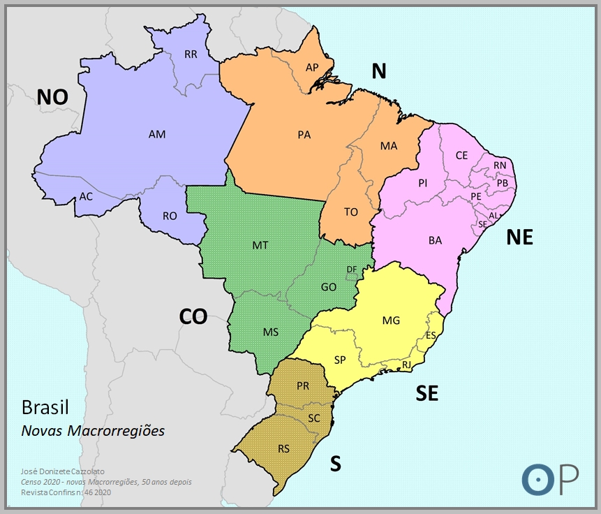 O processo de divisão regional do território brasileiro