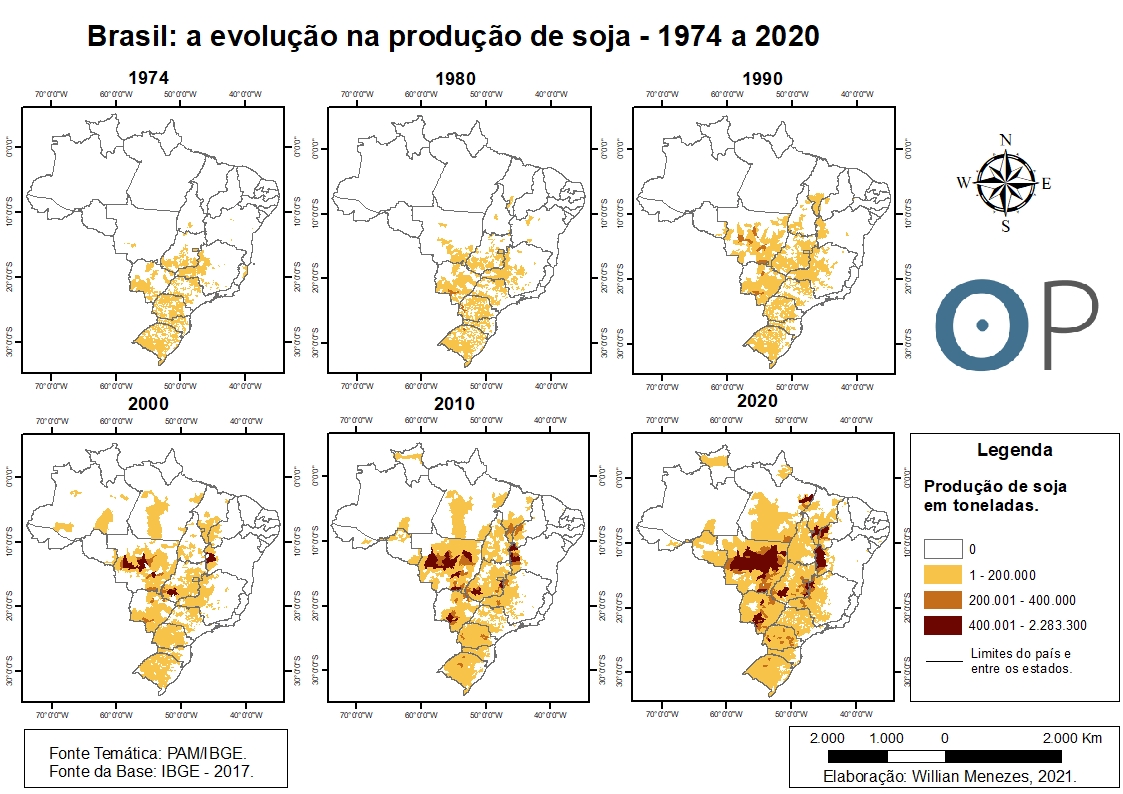 Em mapa, a degradação da agricultura brasileira - Outras Palavras